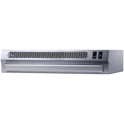 Summit 20 in. Ductless Slide-Out Style Range Hood with 2 Fan Speeds & 2 LED Lights - Stainless Steel | HRTX20SS