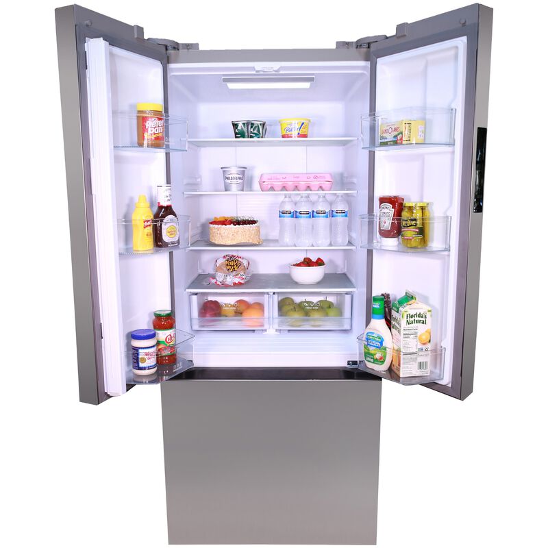 Avanti 30 in. 17.5 cu. ft. Counter Depth French Door Refrigerator - Stainless Steel, , hires