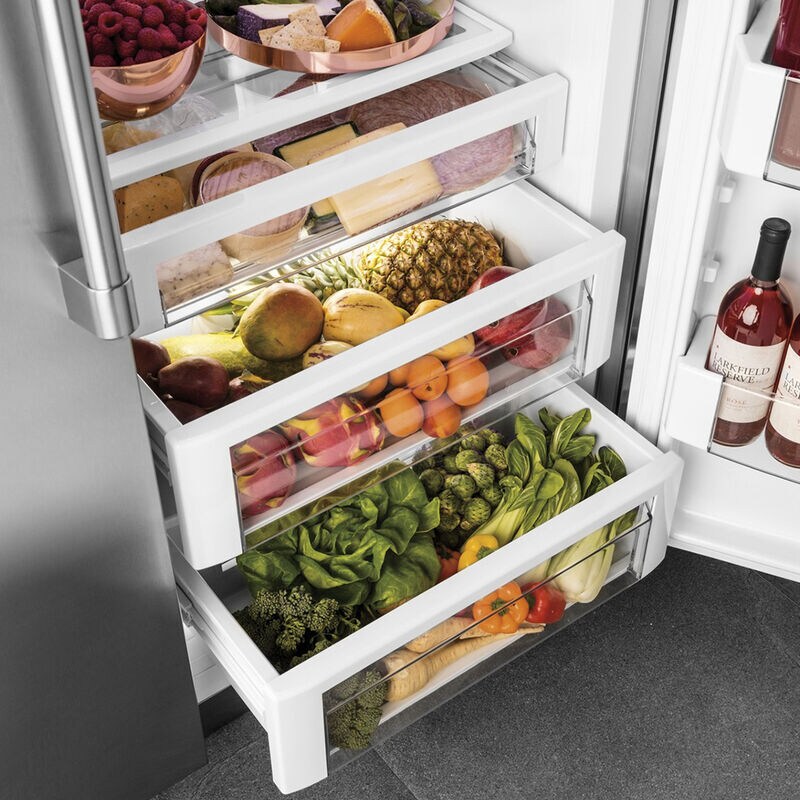 Cafe 42 in. 24.5 cu. ft. Built-In Smart Counter Depth Side by Side Refrigerator with Ice & Water Dispenser - Stainless Steel, , hires