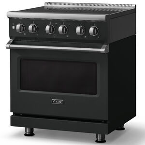Viking 5 Series 30 in. 4.7 cu. ft. True European Convection Electric Range with 4 Induction Burners - Antique Bronze, , hires