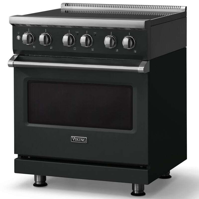 Viking 5 Series 30 in. 4.7 cu. ft. True European Convection Electric Range with 4 Induction Burners - Antique Bronze, , hires