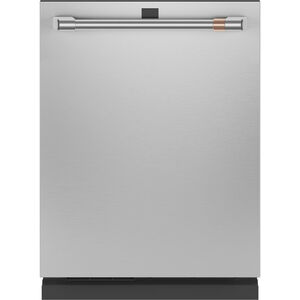 Cafe 24 in. Built-In Dishwasher with Top Control, 39 dBA Sound Level, 16 Place Settings, 5 Wash Cycles & Sanitize Cycle - Stainless Steel, Stainless Steel, hires