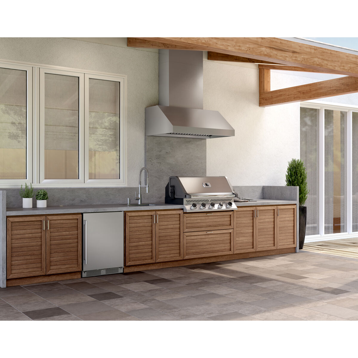 Zephyr Cypress Series 48 in. Ducted Canopy Pro Style Range Hood