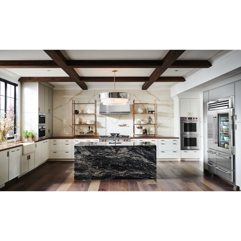 Sub-Zero Pro 48 in. 30.4 cu. ft. Built-In Smart Counter Depth 6-Door Side-by-Side Refrigerator with Glass Door & Ice Maker - Stainless Steel, , hires