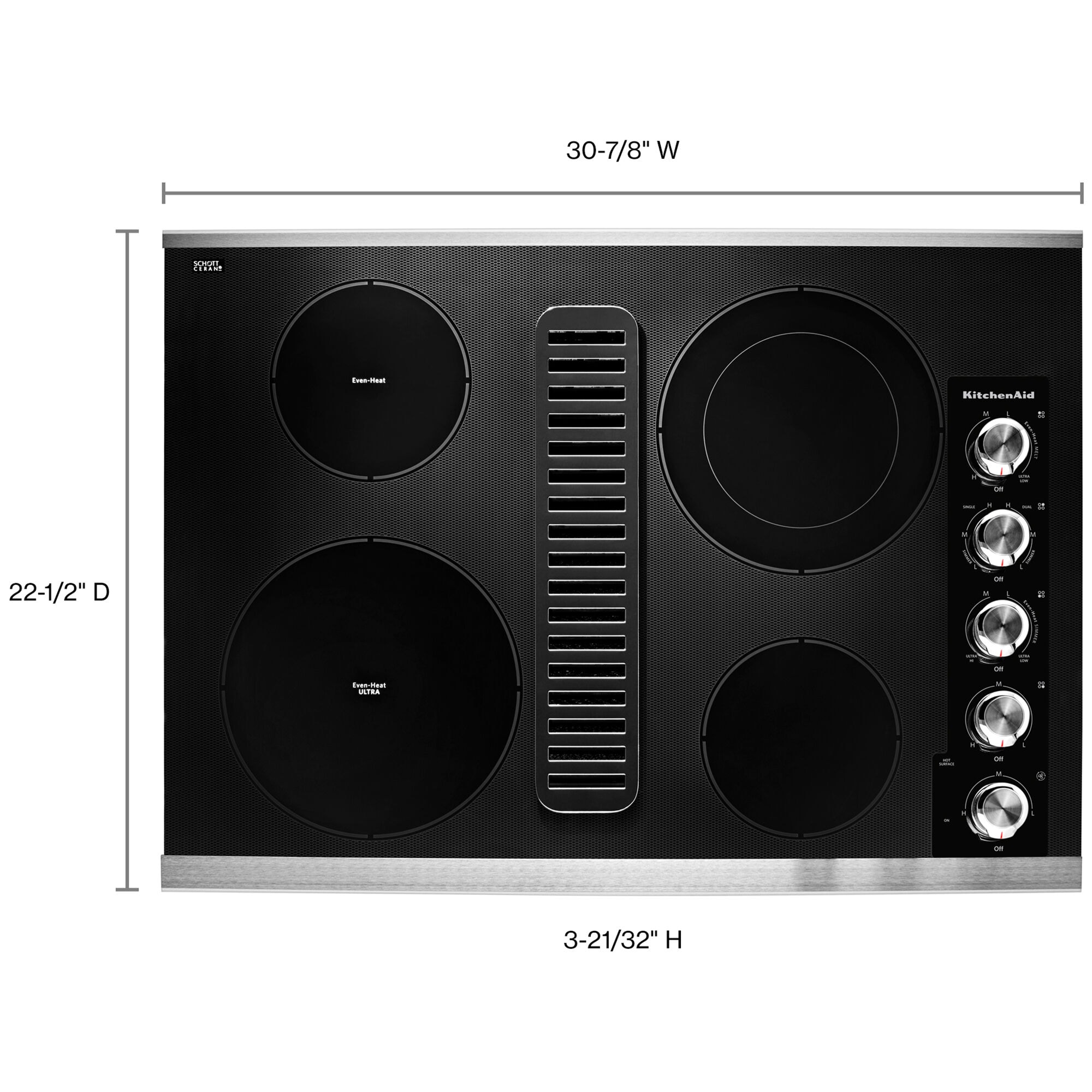 Kitchenaid 2 burner electric outlet cooktop
