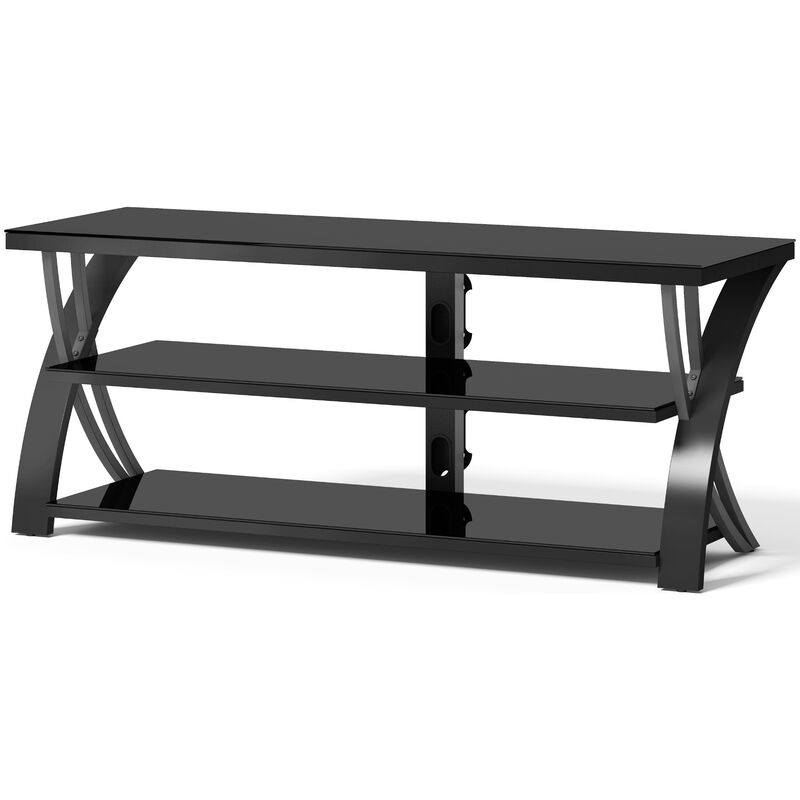 Living Style 54 in. TV Stand - Black, , hires