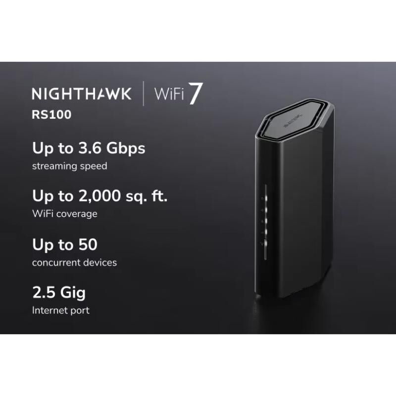 Netgear Nighthawk RS100 BE3600 Wireless Dual-Band Multi-Gig Route, , hires