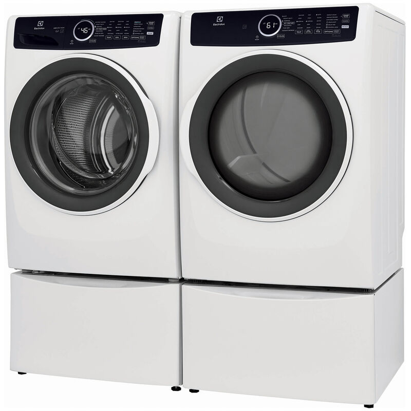 Electrolux 400 Series 27 in. 8.0 cu. ft. Stackable Electric Dryer with 7 Dry Programs, 6 Dry Options, Sanitize Cycle & Wrinkle Care - White, White, hires