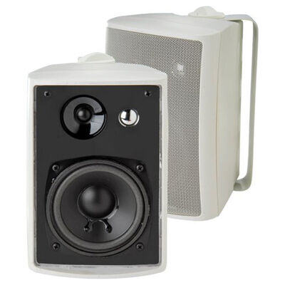 Dual 3-Way Indoor/Outdoor Speakers with 4" Woofers - White | LU43PW