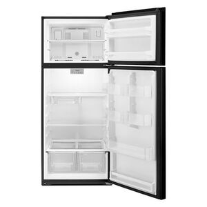 Whirlpool 28 in. 18 cu. ft. Top Freezer Refrigerator - Black, Black, hires
