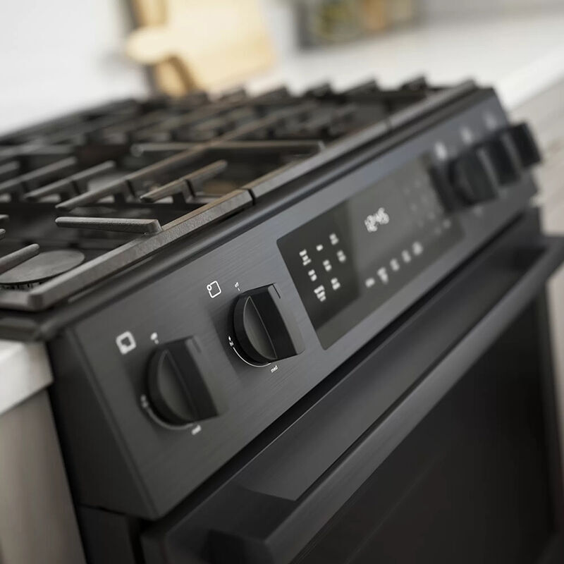Bosch 30 in. 4.8 cu. ft. Convection Oven Slide-In Gas Range with 5 Sealed Burners - Black Stainless, , hires