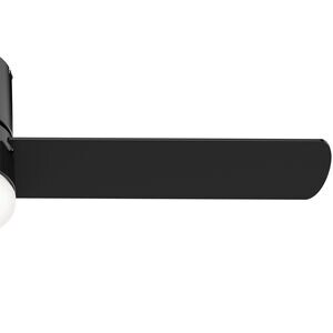 Hunter Minimus 52 in. Low Profile Ceiling Fan with LED Light Kit and Handheld Remote - Matte Black, Matte Black, hires
