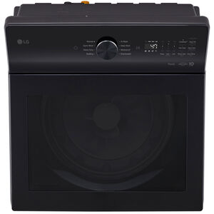 LG 27 in. 4.8 cu. ft. Smart Top Load Washer with 4-Way Agitator, EasyUnload & AI Sensing - Platinum Black, Platinum Black, hires