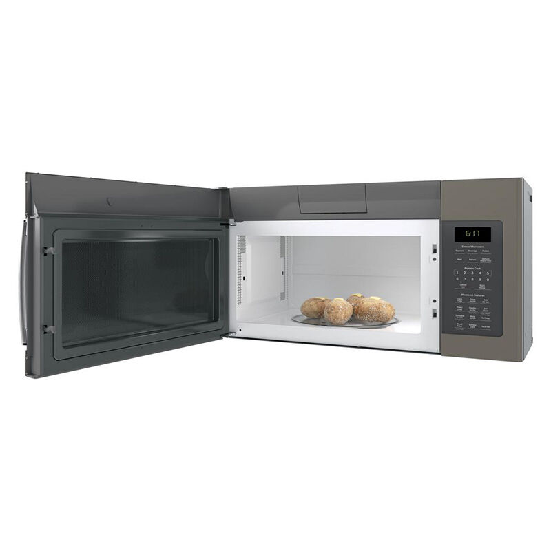 GE 30 in. 1.7 cu. ft. 1000W Over-the-Range Microwave with 300 CFM & Sensor Cooking - Slate, Slate, hires