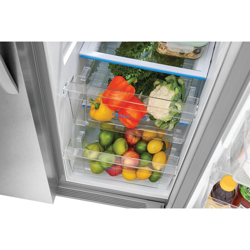 Frigidaire 33 in. 22.3 cu. ft. Side by Side Refrigerator with Ice & Water Dispenser - Stainless Steel, Stainless Steel, hires