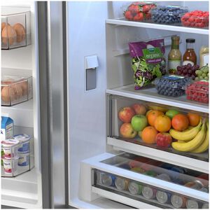 Sharp 36 in. 26.5 cu. ft. Counter Depth Garage-Ready French Door Refrigerator with Internal Water Dispenser - Stainless Steel, , hires