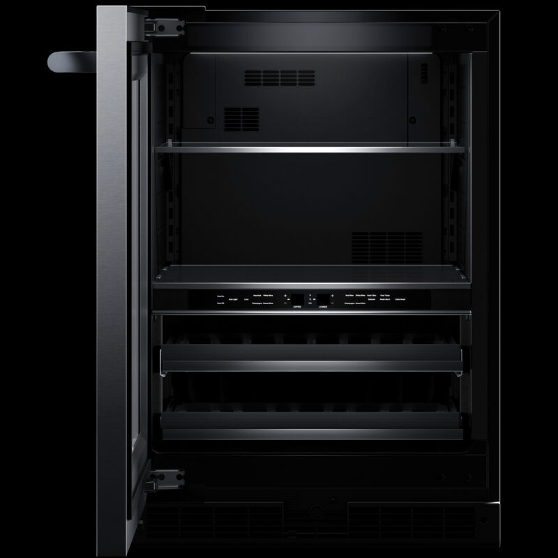 JennAir Rise Series 24 in. 5.0 cu. ft. Built-In Beverage Center with Fixed Shelves & Digital Control - Stainless Steel, , hires