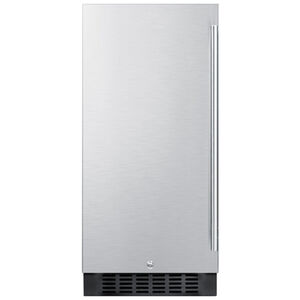 Summit 15 in. 2.9 cu. ft. Left-Hinged Undercounter Refrigerator - Stainless Steel, , hires