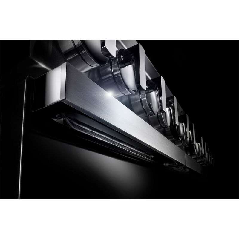 JennAir Noir Series 36 in. 5.1 cu. ft. Smart Convection Oven Freestanding Dual Fuel Range with 4 Sealed Burners & Griddle - Black, , hires