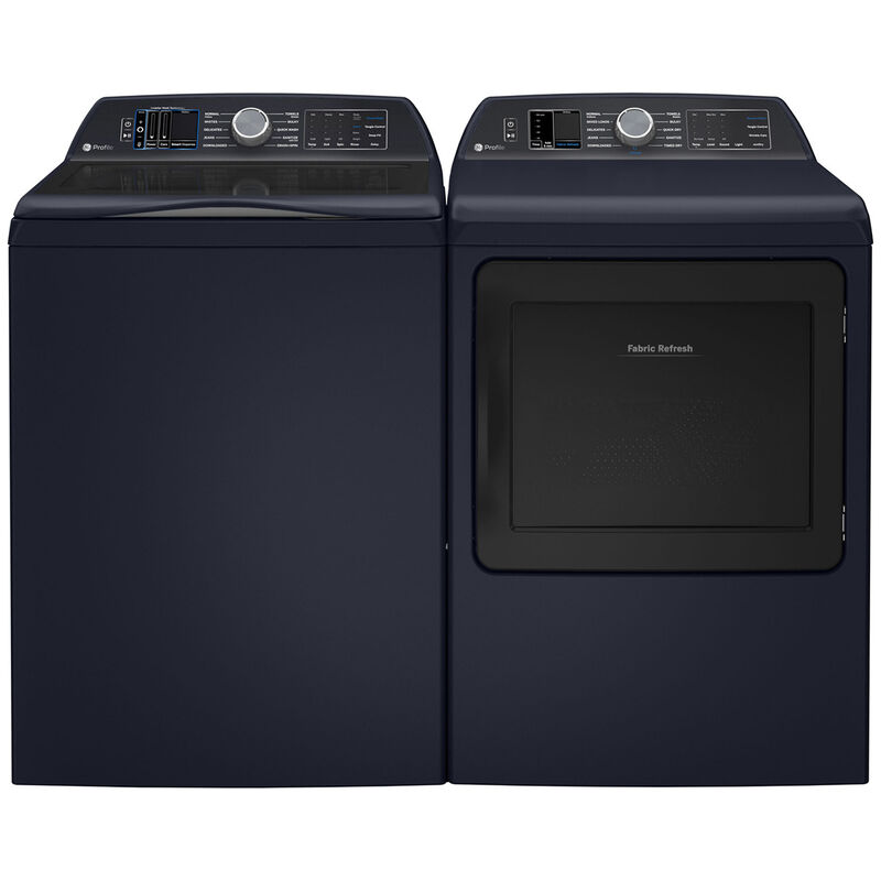 GE Profile 27 in. 7.3 cu. ft. Smart Gas Dryer with Fabric Refresh, Sensor Dry, Sanitize & Steam Cycle - Sapphire Blue, Sapphire Blue, hires