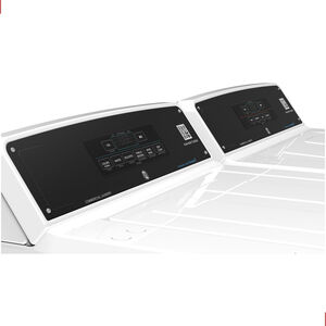 GE 27 in. 7.4 cu. ft. Smart Commercial Electric Dryer with Sensor Dry & Built-In App Payment System - White, , hires