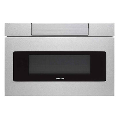 Sharp 30 in. 1.2 cu. ft. Microwave Drawer with 11 Power Levels & Sensor Cooking Controls - Stainless Steel | SMD3070AS