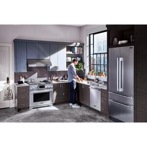 SKS 36 in. 6.3 cu. ft. Smart Standard Convection Steam Dual Fuel Range with 4 Sealed Burners & Griddle - Stainless Steel, , hires