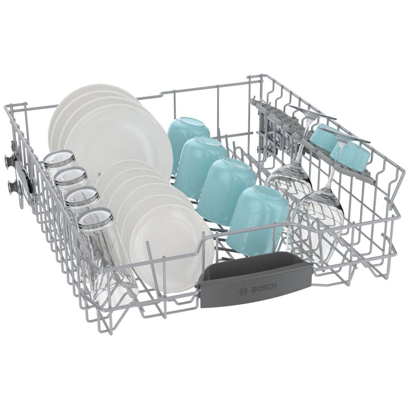 Bosch 300 Series 24 in. Front Control Smart Dishwasher with 46 dBa Sound Level, 3rd-Rack, PureDry & Pocket - Black, , hires