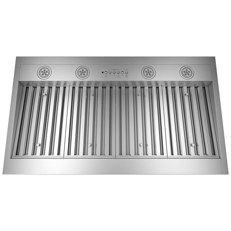 GE 42 in. Smart Convertible Standard Style Range Hood with 1200 CFM, 4 Fan Speeds & 4 LED Lights - Stainless Steel, , hires
