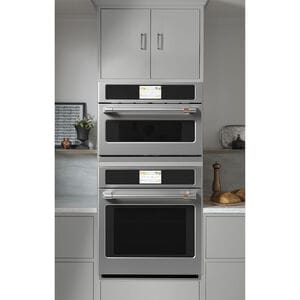 Cafe Professional Series 27 in. 4.3 cu. ft. Smart Electric Single Wall Oven with True European Convection - Stainless Steel, , hires