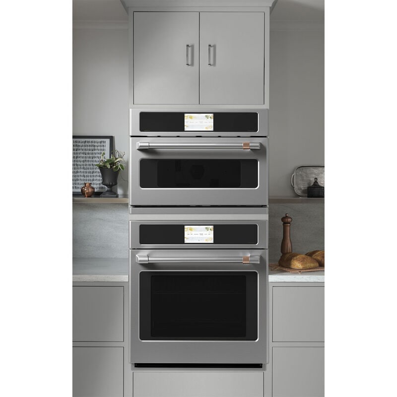 Cafe Professional Series 27 in. 4.3 cu. ft. Smart Electric Single Wall Oven with True European Convection - Stainless Steel, , hires