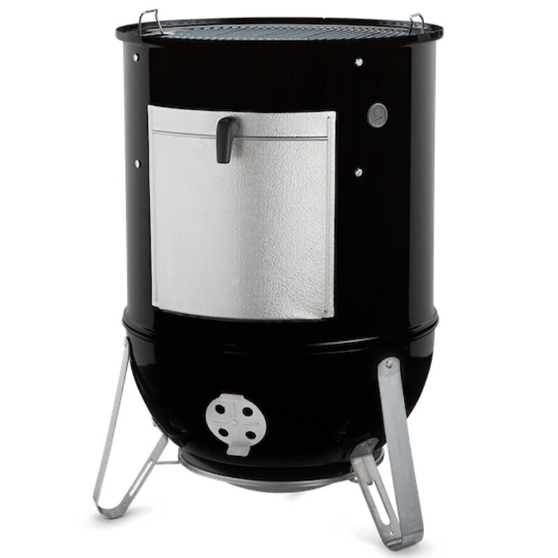 Weber Smokey Mountain 22 in. 2-Rack Charcoal Smoker with Built-In Thermometer - Black, , hires