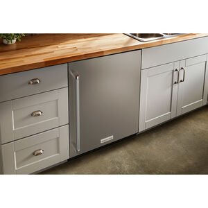 KitchenAid 24 in. 5 cu. ft. Built-In Undercounter Refrigerator - Stainless Steel, Stainless Steel, hires