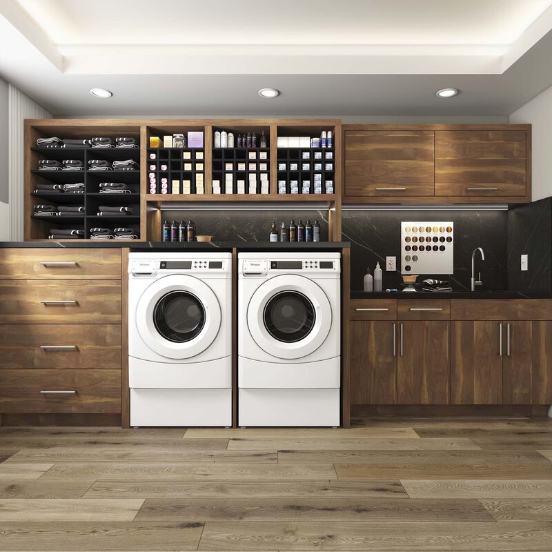 Whirlpool 27 in. 6.7 cu. ft. Non-Vend Commercial Electric Dryer - White, , hires