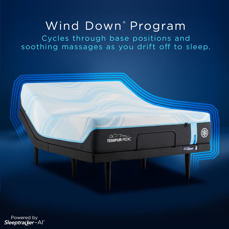 Tempur-Pedic TEMPUR-Ergo ProSmart Air 3.8 in. Queen Size Adjustable Head and Foot Base with Massage Motion, , hires