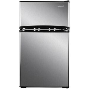 Avanti 19 in. 3.1 cu. ft. Mini Fridge with Top Freezer - Stainless Steel, Stainless Steel, hires