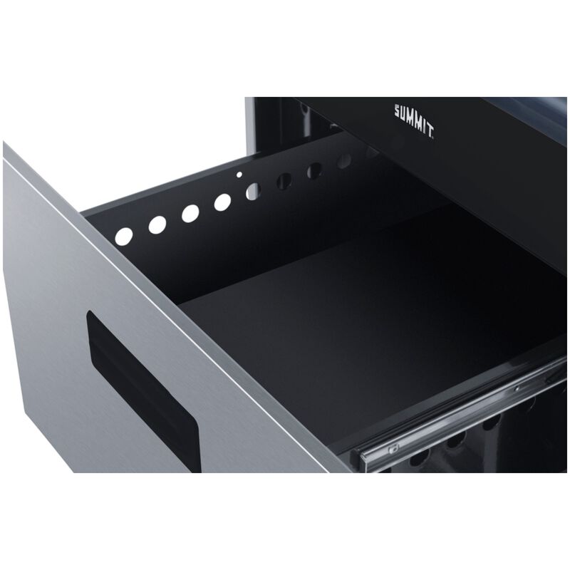 Summit 20 in. 2.0 cu. ft. Standard Convection Slide-In Electric Range with 3 Induction Burners - Stainless Steel, Stainless Steel, hires