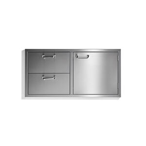 Sedona By Lynx 42 in. Storage Door & Double Drawer Combo - Stainless Steel, , hires