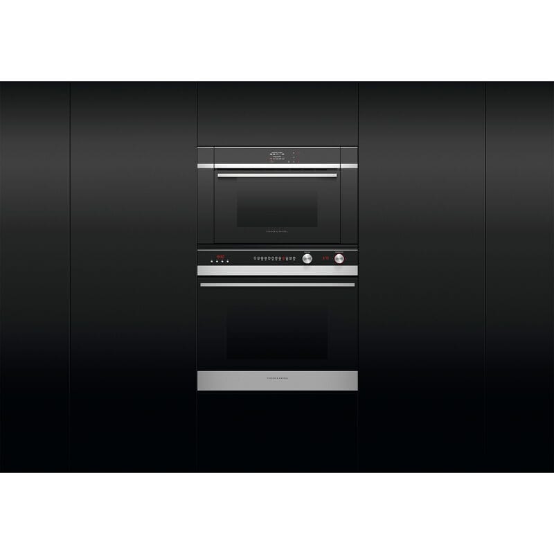 Fisher & Paykel Series 9 24 in. 1.3 cu. ft. Steam Electric Single Wall Oven with True European Convection - Stainless Steel, , hires