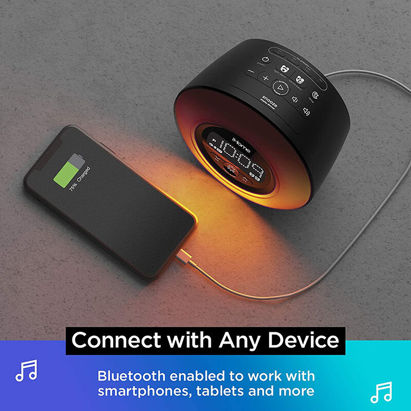 iHome Powerclock Glow Color Changing Bluetooth Alarm Clock P.C. Richard & Son