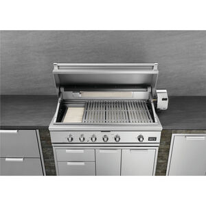 DCS Series 7 48 in. 4-Burner Built-In Natural Gas Grill with Rotisserie & Smoke Box - Stainless Steel, , hires
