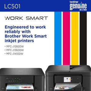 Brother Genuine LC501BK Standard Yield Black Ink Cartridge, , hires