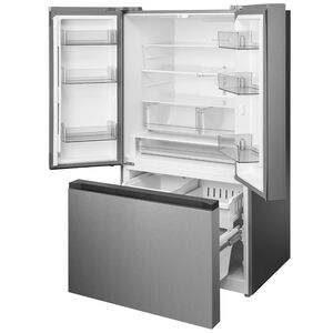 Midea 33 in. 22.6 cu. ft. Smart Counter Depth Garage-Ready French Door Refrigerator with Ice Maker - Stainless Steel, , hires