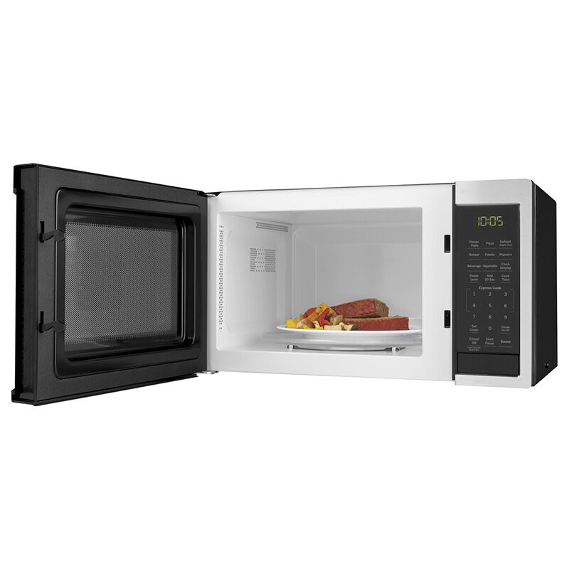GE 19 in. 0.9 cu.ft Countertop Microwave with 10 Power Levels - Stainless Steel, Stainless Steel, hires