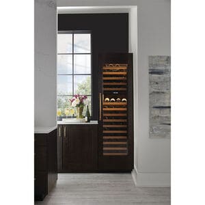 Sub-Zero Designer Series 24 in. Built-in Smart Wine Column Storage with Wood Racks, Dual Temperature Zones & 102 Bottle Capacity - Custom Panel Ready, , hires