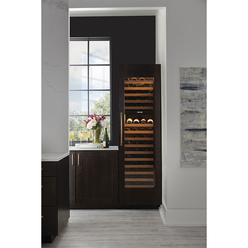 Sub-Zero Designer Series 24 in. Built-in Smart Wine Column Storage with Wood Racks, Dual Temperature Zones & 102 Bottle Capacity - Custom Panel Ready, , hires