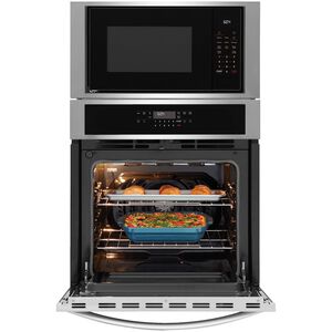 Frigidaire 27 in. 5.4 cu. ft. Electric Microwave/Wall Oven Combo with Standard Convection & Sensor Cooking - Stainless Steel, , hires