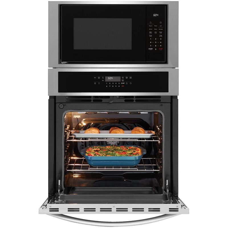 Frigidaire 27 in. 5.4 cu. ft. Electric Microwave/Wall Oven Combo with Standard Convection & Sensor Cooking - Stainless Steel, , hires