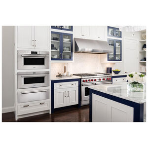 Wolf 48 in. 6.9 cu. ft. Standard Convection Double Oven Gas Range with 6 Sealed Burners & Grill - Stainless Steel, , hires