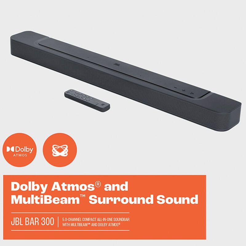 JBL 5 Channel Dolby Atmos Smart Sound Bar with Bluetooth - Black, , hires
